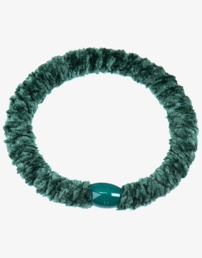 Velvet Hair Tie - Green