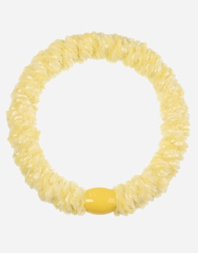 Velvet Hair Tie - Light Yellow