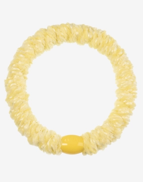 Velvet Hair Tie - Light Yellow