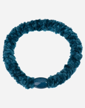 Velvet Hair Tie - Petrol Blue