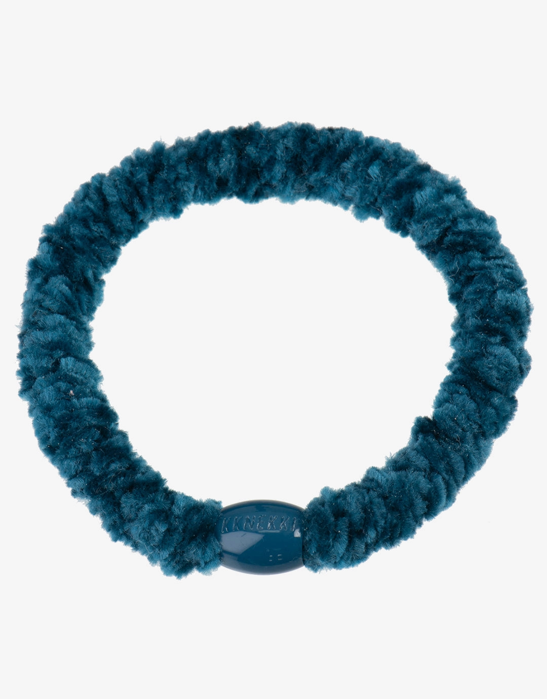 Velvet Hair Tie - Petrol Blue