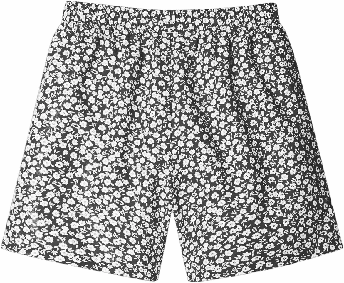 Verdusa Men's Drawstring Waist Swimwear Beach Shorts Swim Trunks with Pockets