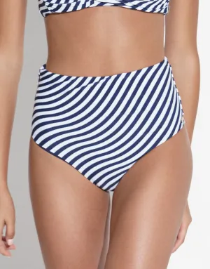 Wave Chara Bikini Pant - Navy White