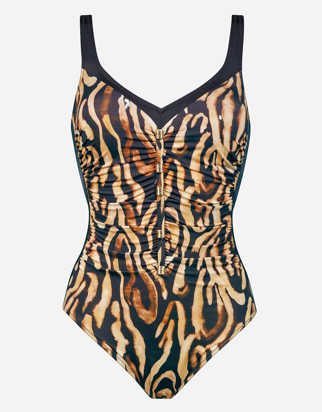 Wild Noblesse Moulded Swimsuit - Black Nougat