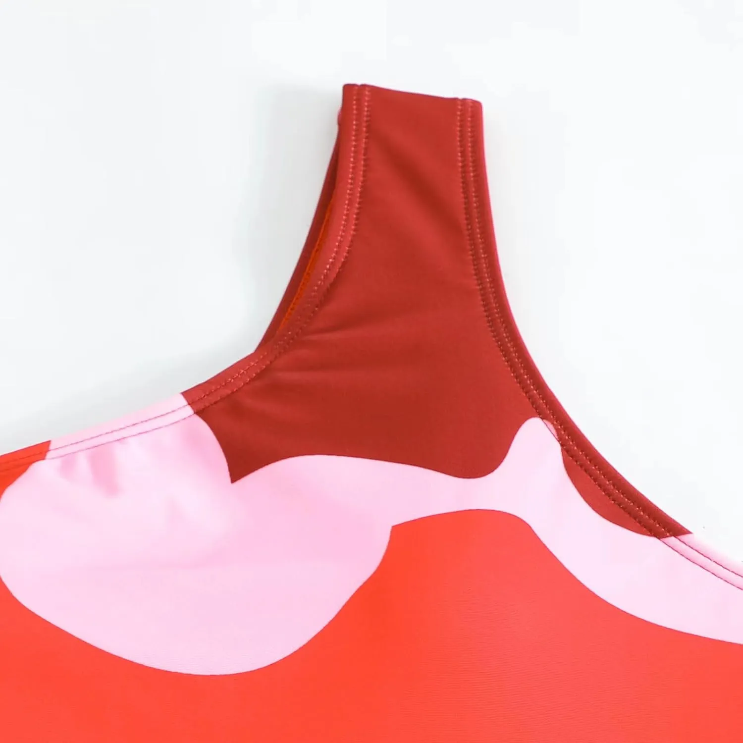 Women One Piece Swimsuit with Cover up Set High Waisted Beach Wrap Skirt Two Piece Bathing Suit