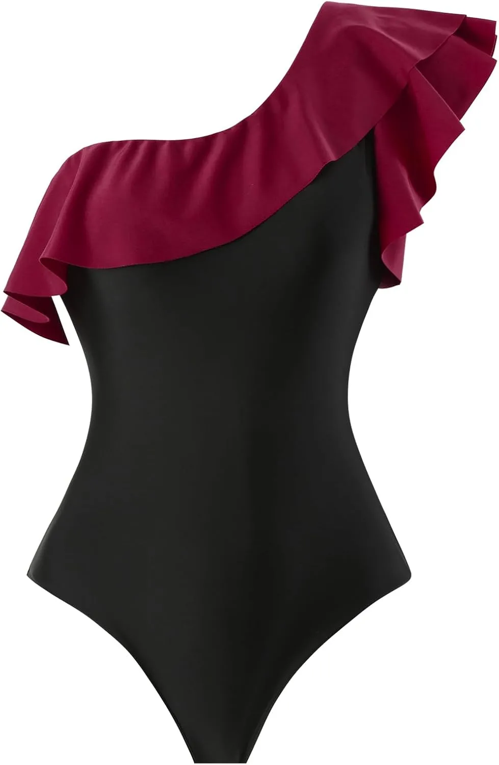 Women One Piece Swimsuit with Cover up Set High Waisted Beach Wrap Skirt Two Piece Bathing Suit