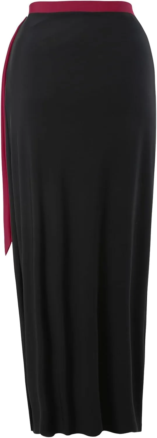 Women One Piece Swimsuit with Cover up Set High Waisted Beach Wrap Skirt Two Piece Bathing Suit