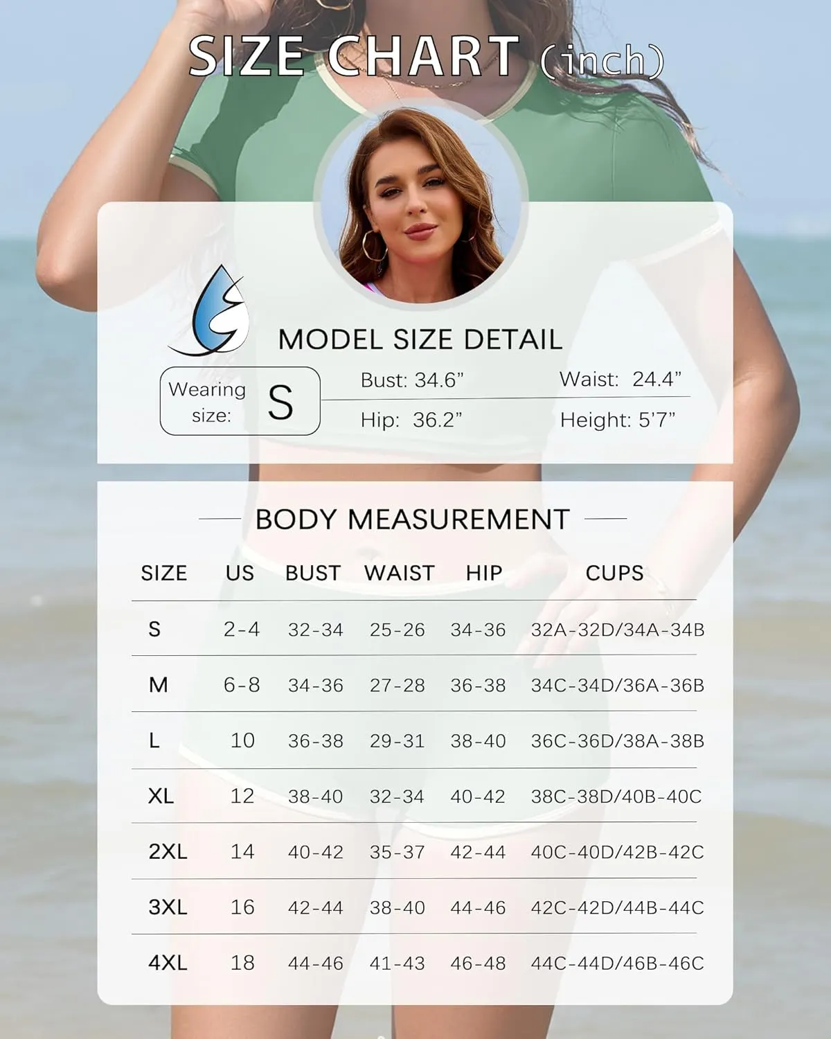 Women Sporty Tummy Control Swimsuit Color Block High Waisted Bikini Set Two Piece Bathing Suit Full Coverage Shorts