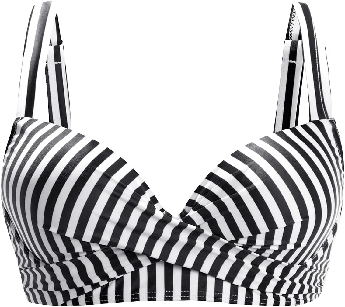 Women Underwire Bikini Top - Push Up Swim Top Only Bra Padded Swimsuit Tops 2025 Bathing Suit Tops