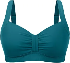 Women Underwire Bikini Top - Supportive Push Up Swim Top Only 2025 Retro Bathing Suit Tops