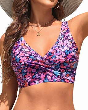 Women Bikini Top - 2025 Full Coverage Swimsuit Tops Large Bust Swim Tops No Bottom