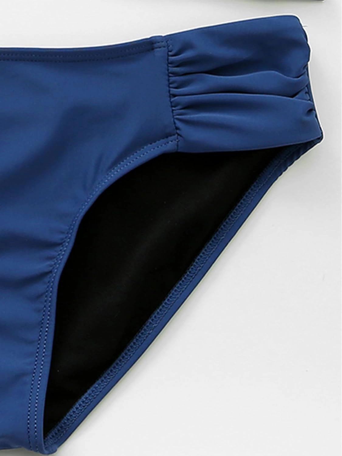Women Low Rise Bikini Bottoms Full Coverage Ruched Swimsuits Swimwear Bathing Suit Bottom