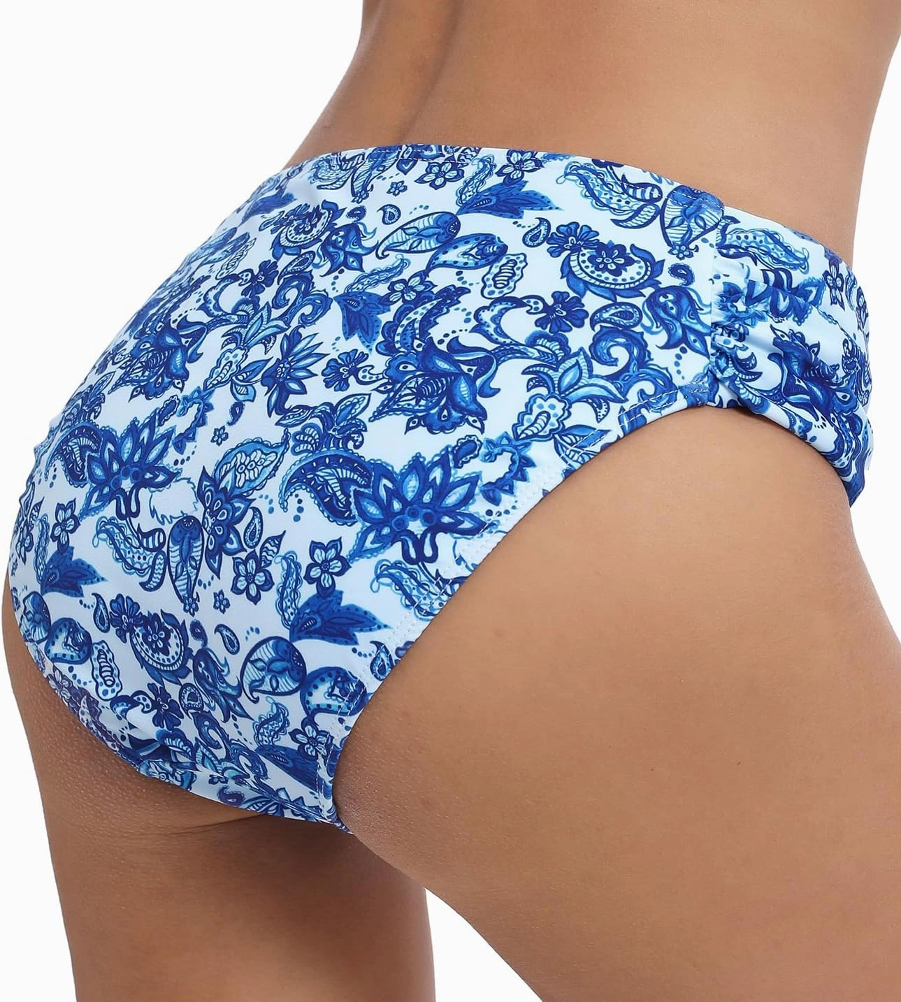Women's Bathing Suit Bottoms Full Coverage Ruched Bikini Tankini Bottom Swimsuit Brief