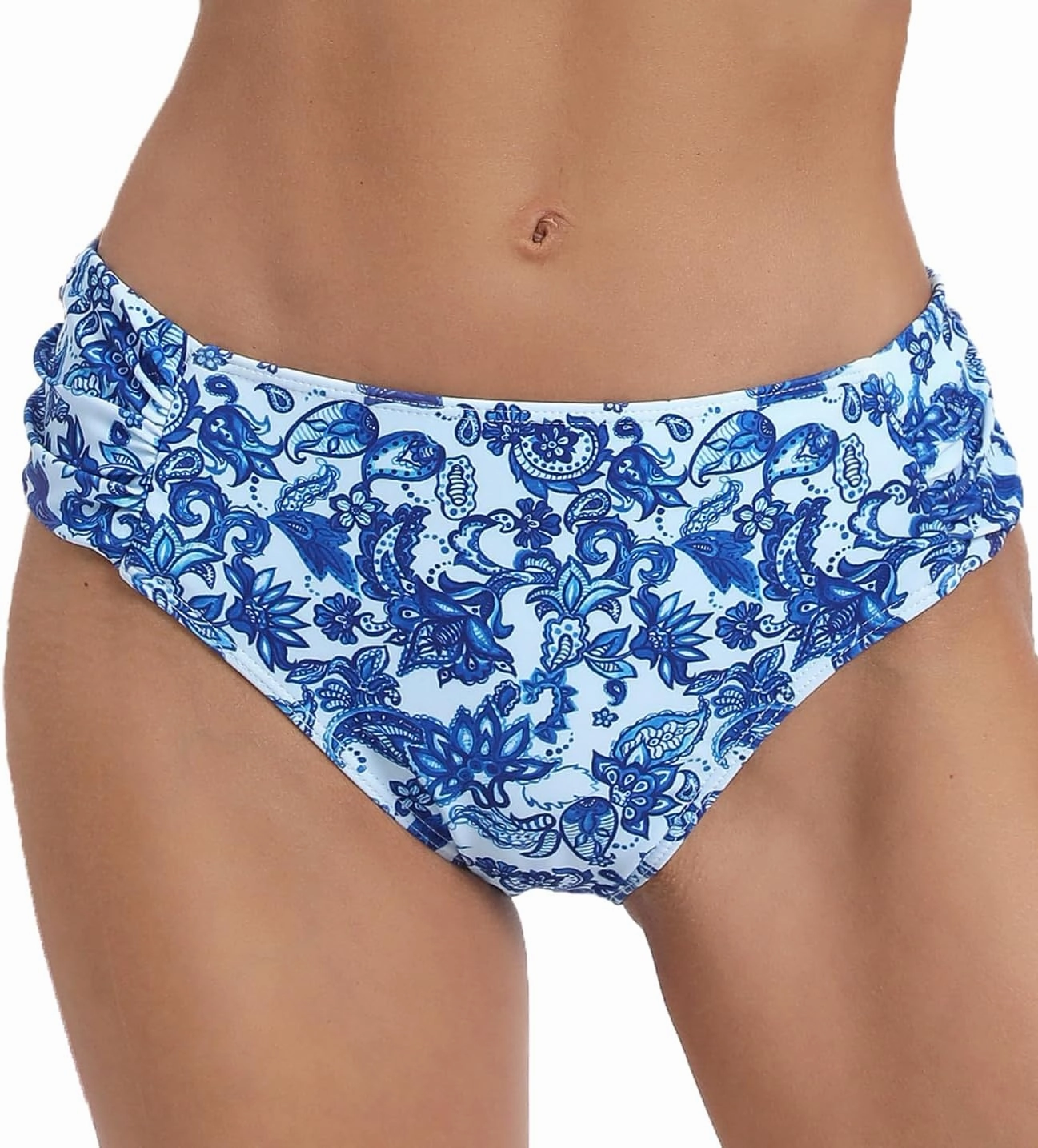Women's Bathing Suit Bottoms Full Coverage Ruched Bikini Tankini Bottom Swimsuit Brief