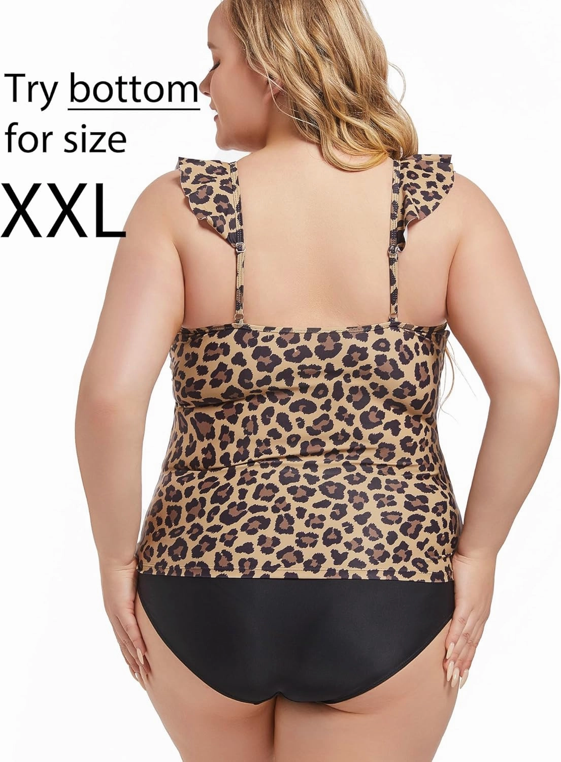 Women's Black High Waisted Bikini Bottom Full Coverage Bathing Suit Swim Bottoms Tummy Control Swimsuit Shorts