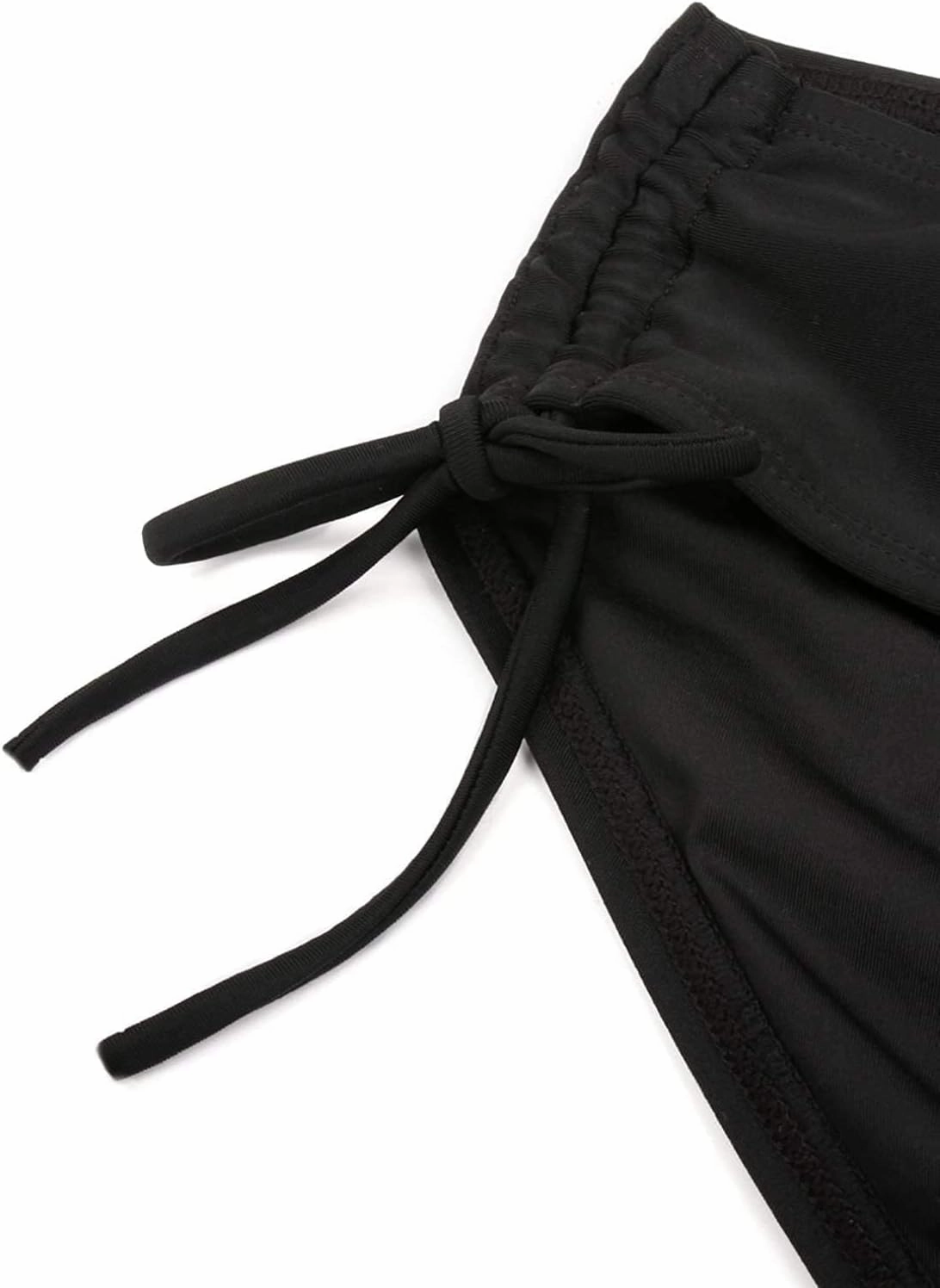 Women's Drawstring Bikini Bottoms Full Coverage Low Waisted Swim Bottom