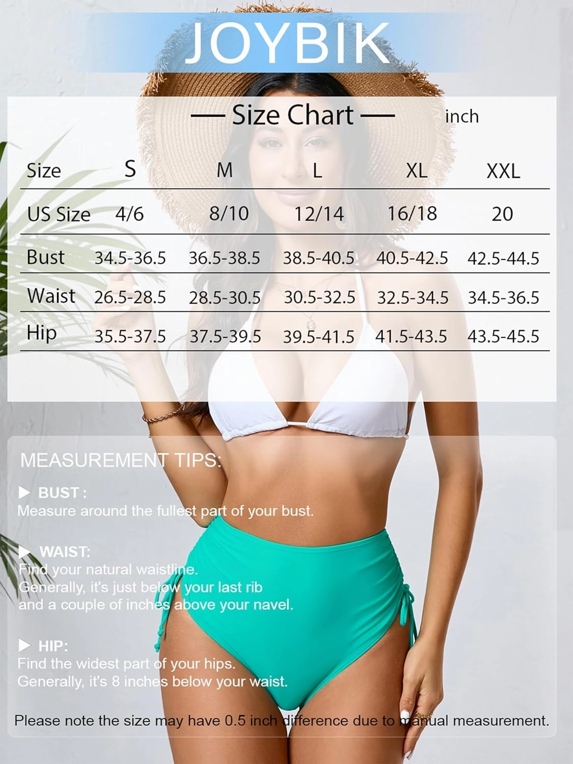Women's High Waisted Full Coverage Cheeky Bikini Bottoms Tummy Control Adjustable Dtawstring Swim Bottoms