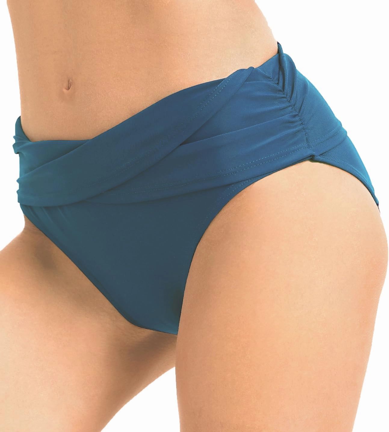 Women's Swimsuit Bikini Bottoms Full Coverage Ruched Bathing Suit Bottom