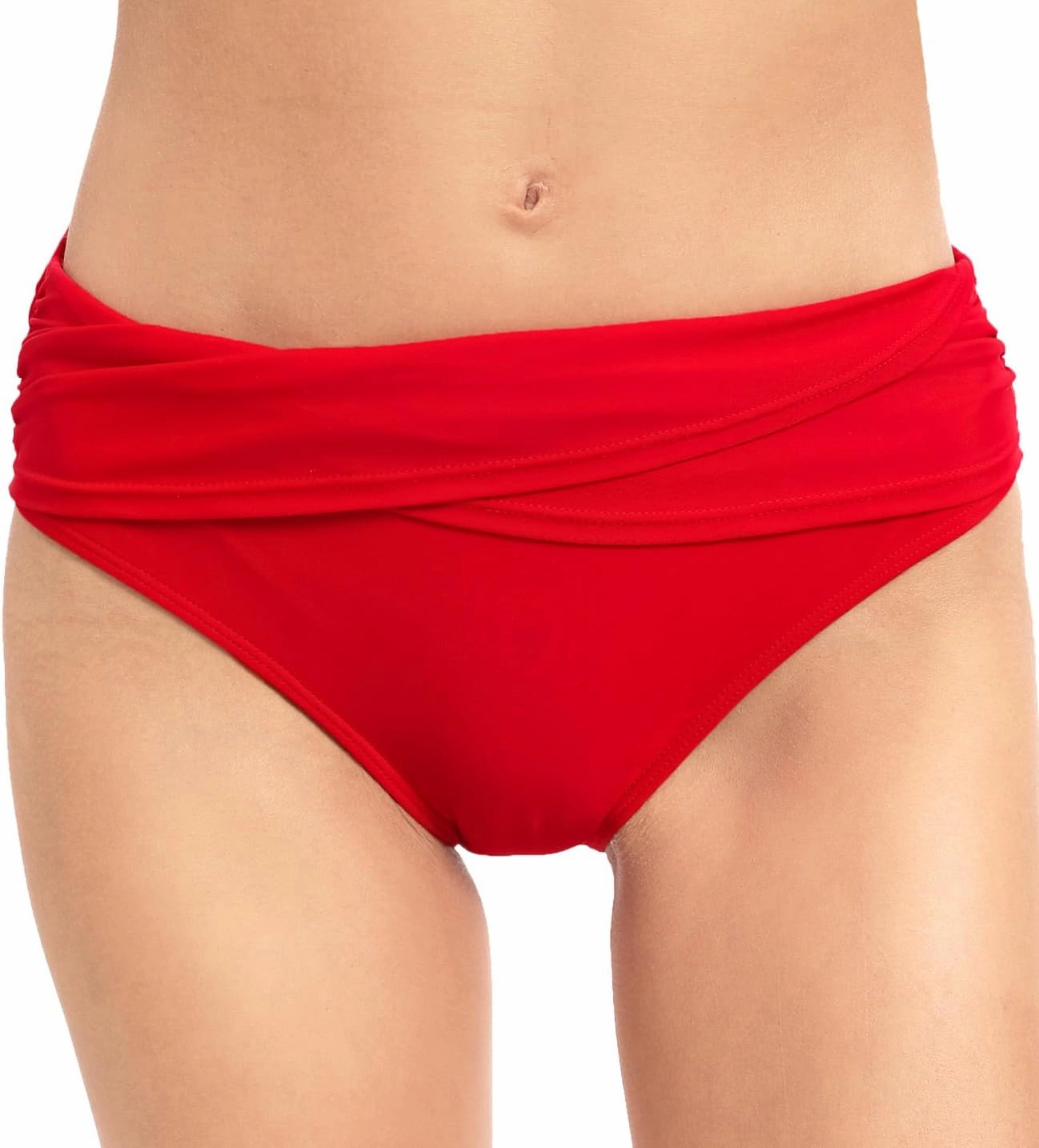 Women's Swimsuit Bikini Bottoms Full Coverage Ruched Bathing Suit Bottom