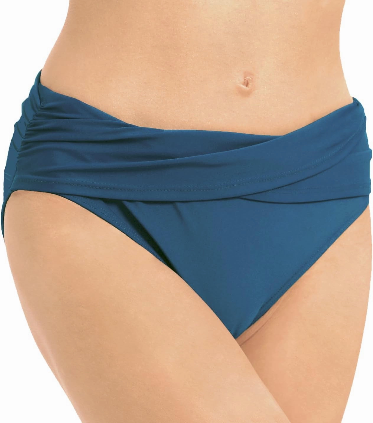 Women's Swimsuit Bikini Bottoms Full Coverage Ruched Bathing Suit Bottom