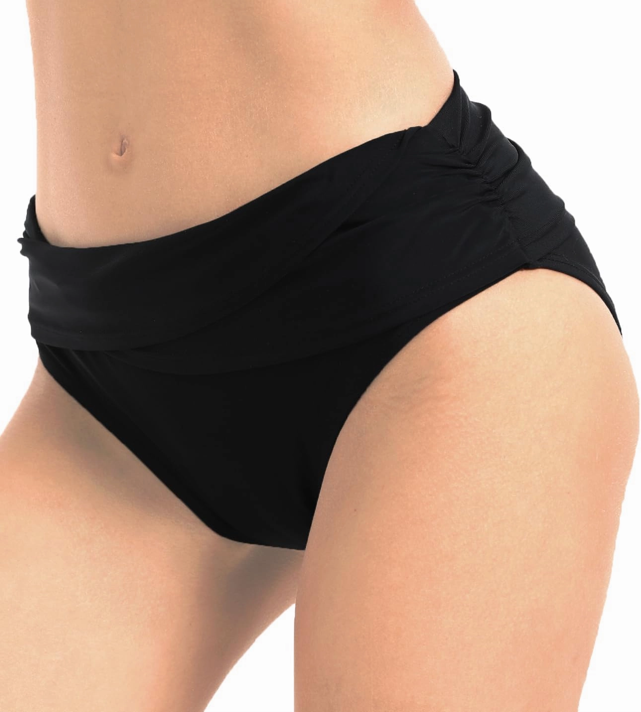 Women's Swimsuit Bikini Bottoms Full Coverage Ruched Bathing Suit Bottom