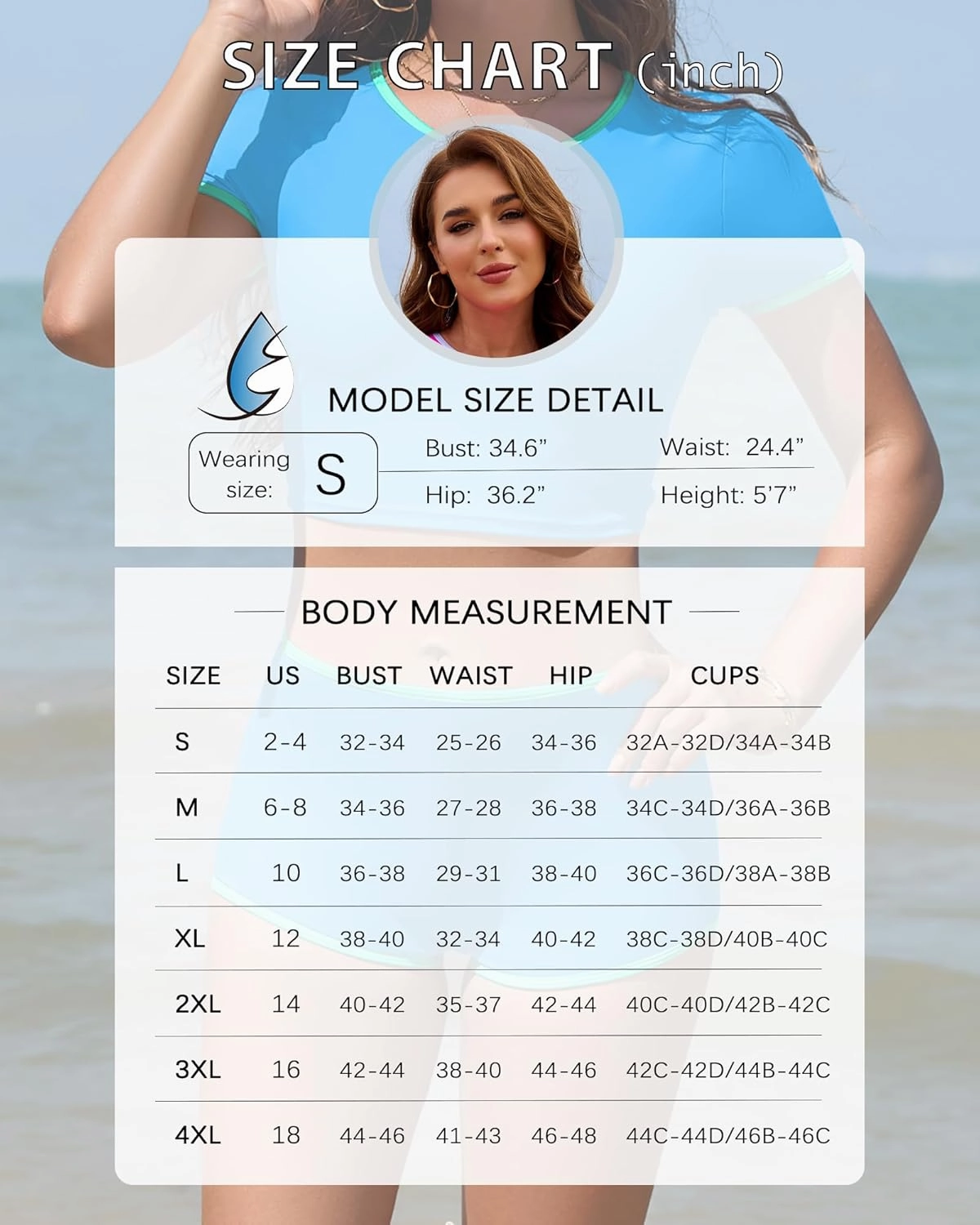 Women Sporty Tummy Control Swimsuit Color Block High Waisted Bikini Set Two Piece Bathing Suit Full Coverage Shorts
