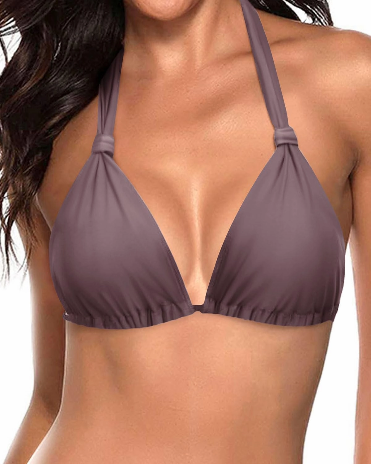 Women Triangle Bikini Top Only 2025 String Halter Sexy Swimsuit Bathing Suit Top