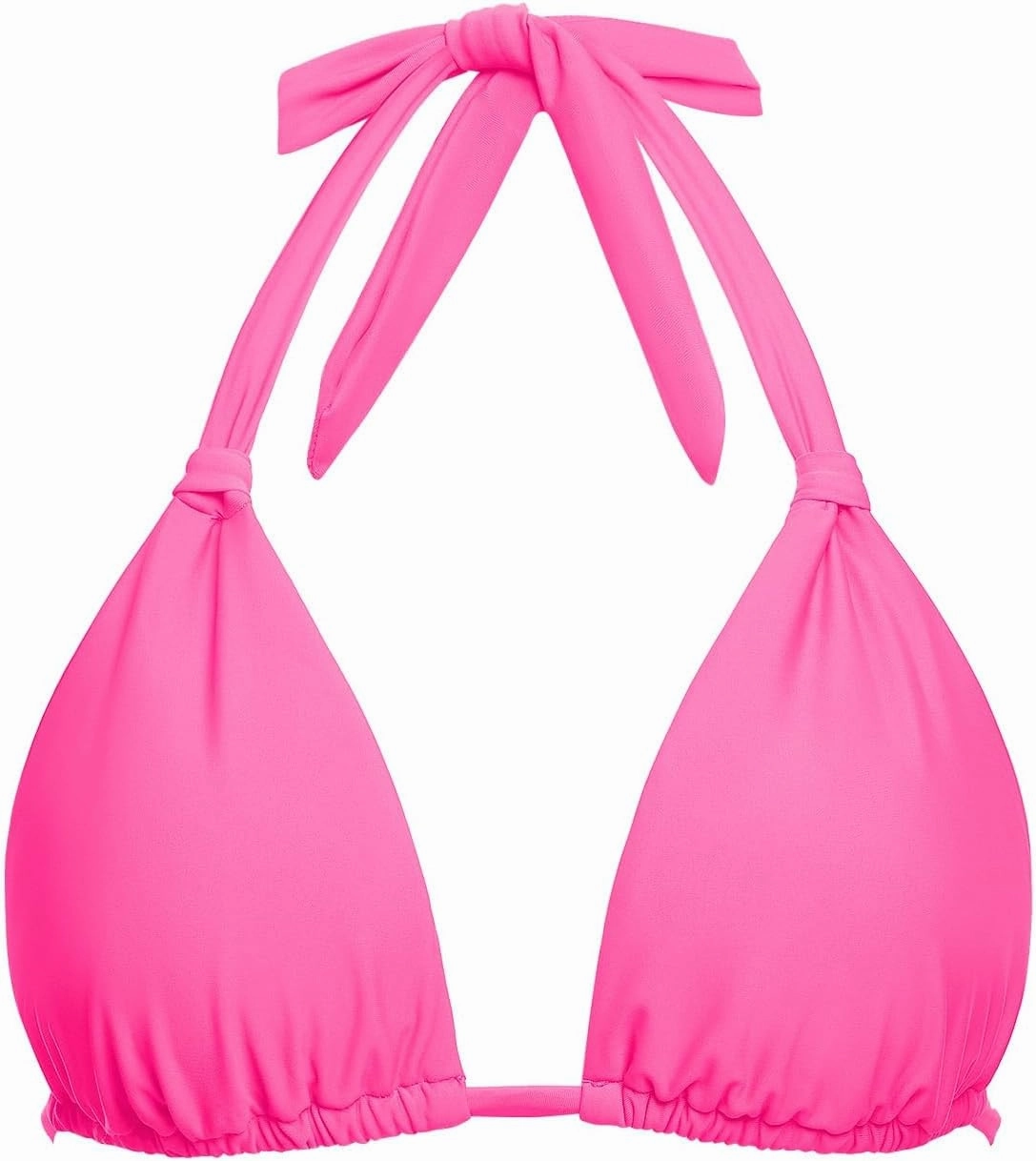 Women Triangle Bikini Top Only 2025 String Halter Sexy Swimsuit Bathing Suit Top