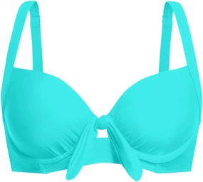 Women Underwire Bikini Swim Top - Push Up Knot Front Swimsuit Top 2025 Bathing Suit Bra
