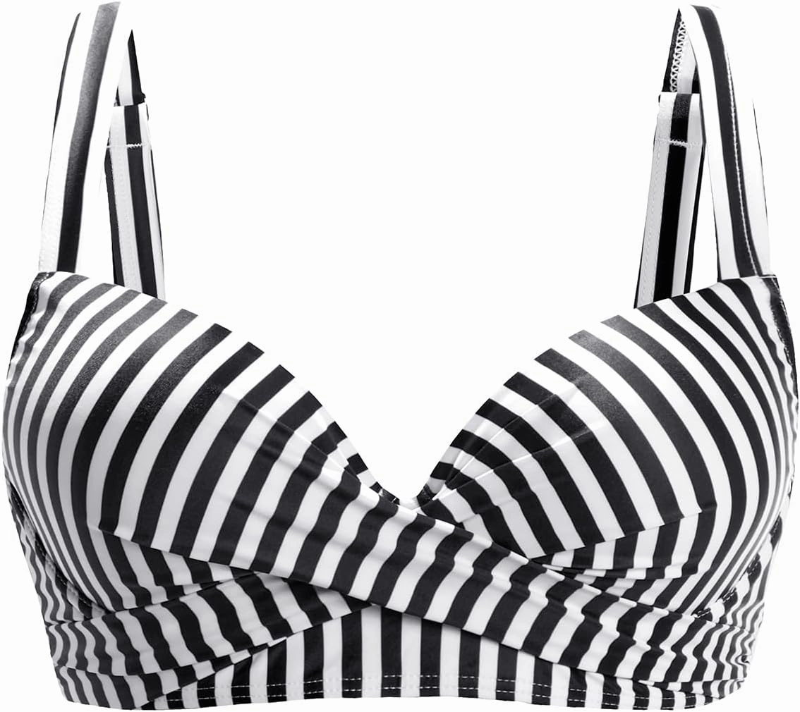 Women Underwire Bikini Top - Push Up Swim Top Only Bra Padded Swimsuit Tops 2025 Bathing Suit Tops