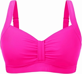 Women Underwire Bikini Top - Supportive Push Up Swim Top Only 2025 Retro Bathing Suit Tops