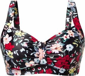 Women Underwire Bikini Top - Supportive Push Up Swim Top Only 2025 Retro Bathing Suit Tops
