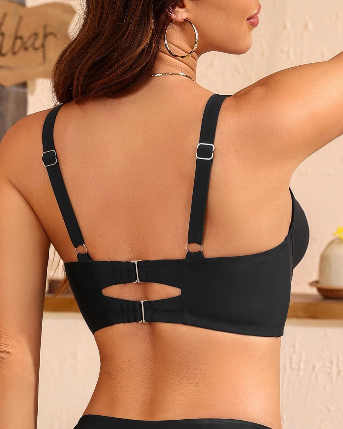 Women Underwire Bikini top Only - Longline Push Up Bathing Suit Top Bra Swim Tops 2025 Swimsuit Tops