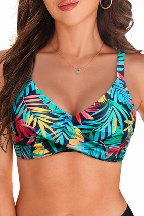 Women Underwire Bikini Top Only - Push Up Bathing Suit Top Padded Swim Bra 2025 Swimsuits Top