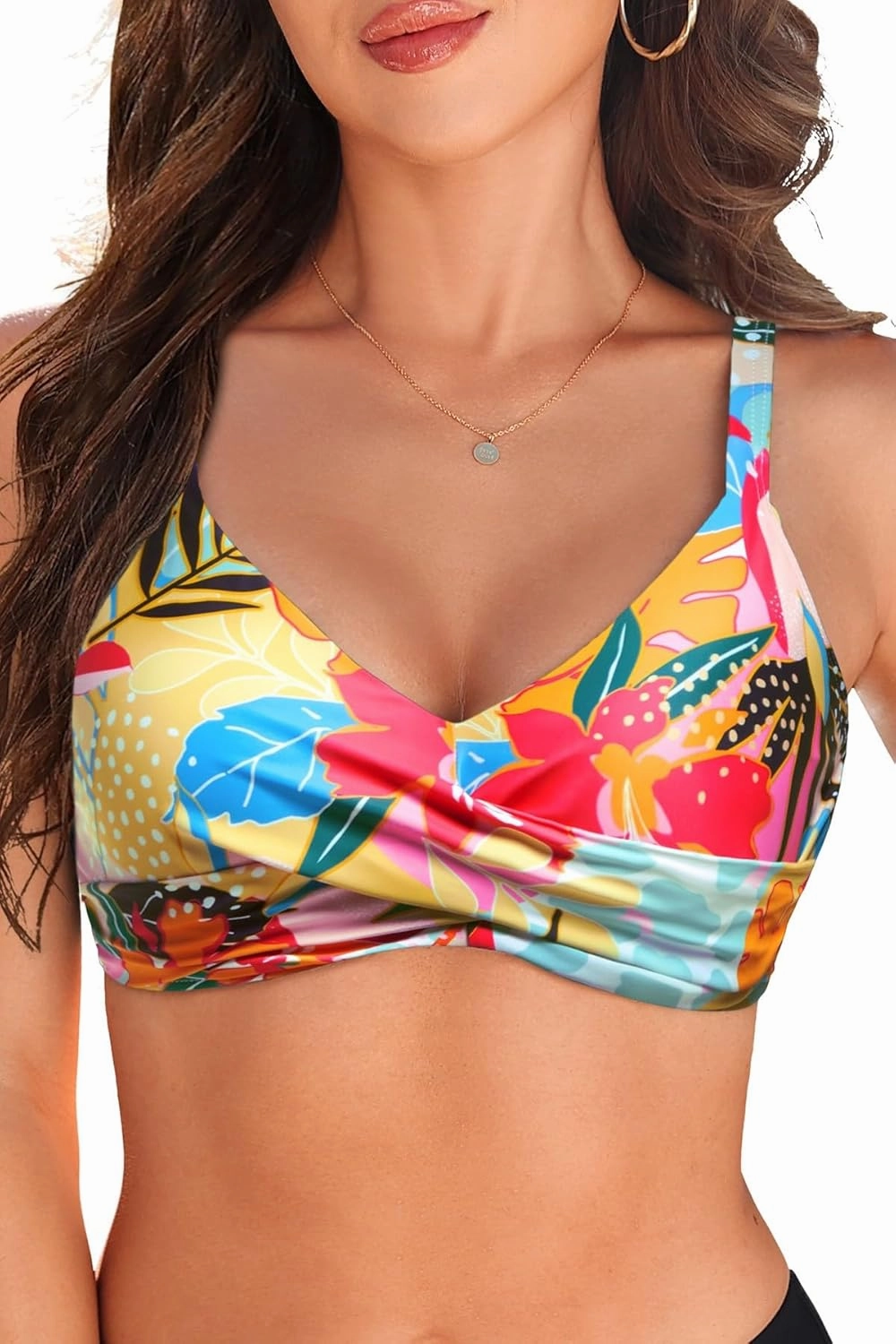 Women Underwire Bikini Top Only - Push Up Bathing Suit Top Padded Swim Bra 2025 Swimsuits Top
