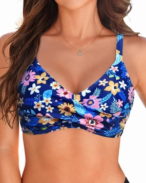 Women Underwire Bikini Top Only - Push Up Bathing Suit Top Padded Swim Bra 2025 Swimsuits Top