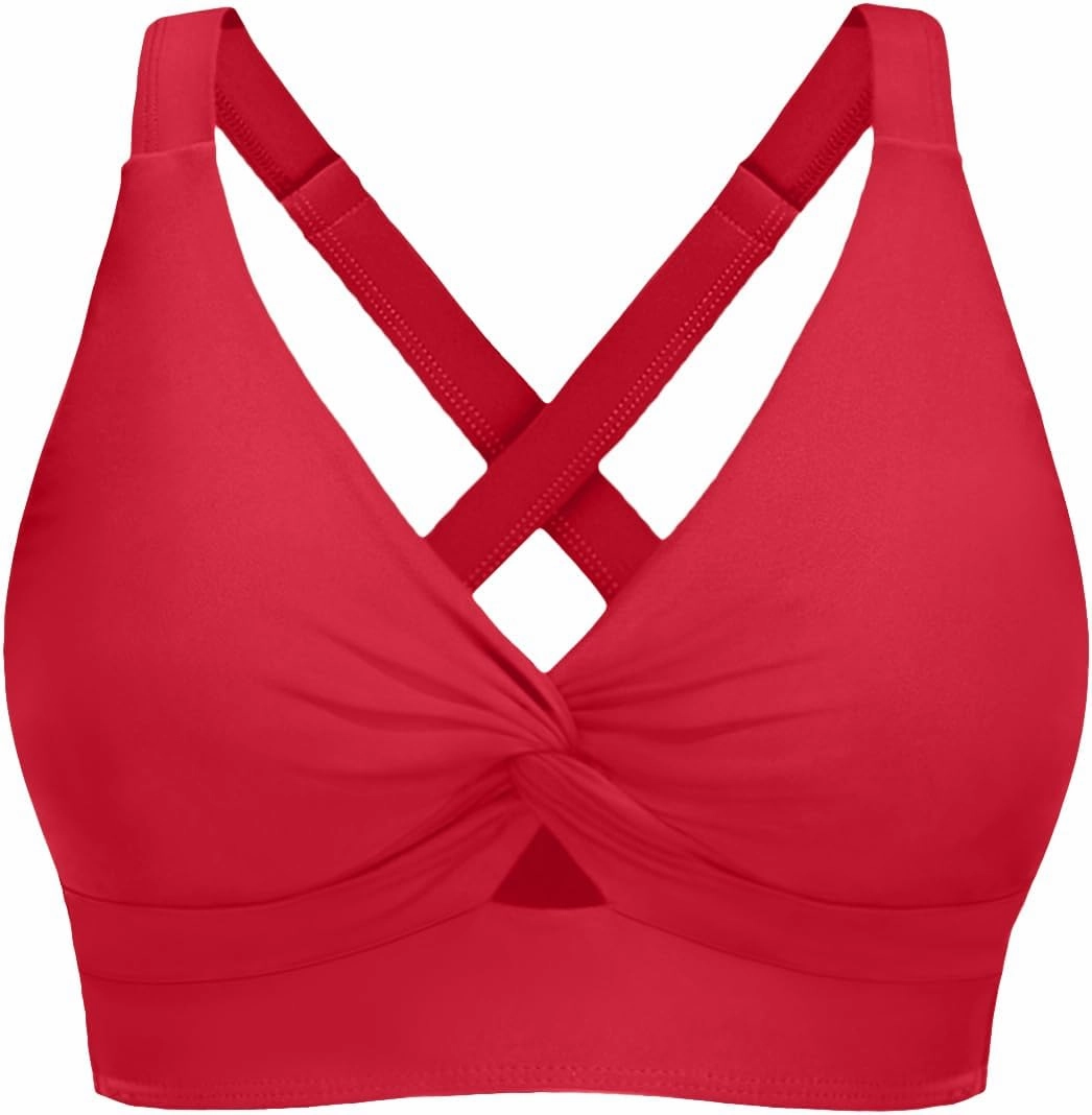 Women Underwire Bikini Top Only - Push Up Swimsuit Top Large Bust Bathing Suit Tops 2025 Supportive Swim Tops