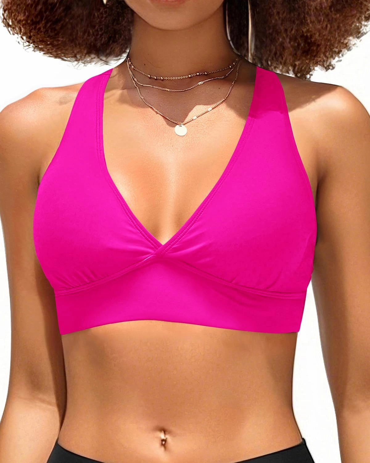 Women Underwire Bikini Top Only - Push Up Swimsuit Top Large Bust Bathing Suit Tops 2025 Supportive Swim Tops