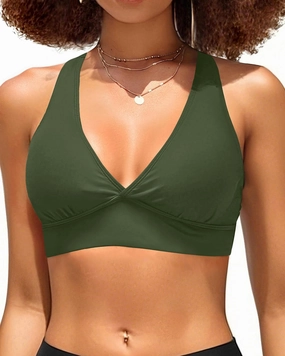 Women Underwire Bikini Top Only - Push Up Swimsuit Top Large Bust Bathing Suit Tops 2025 Supportive Swim Tops