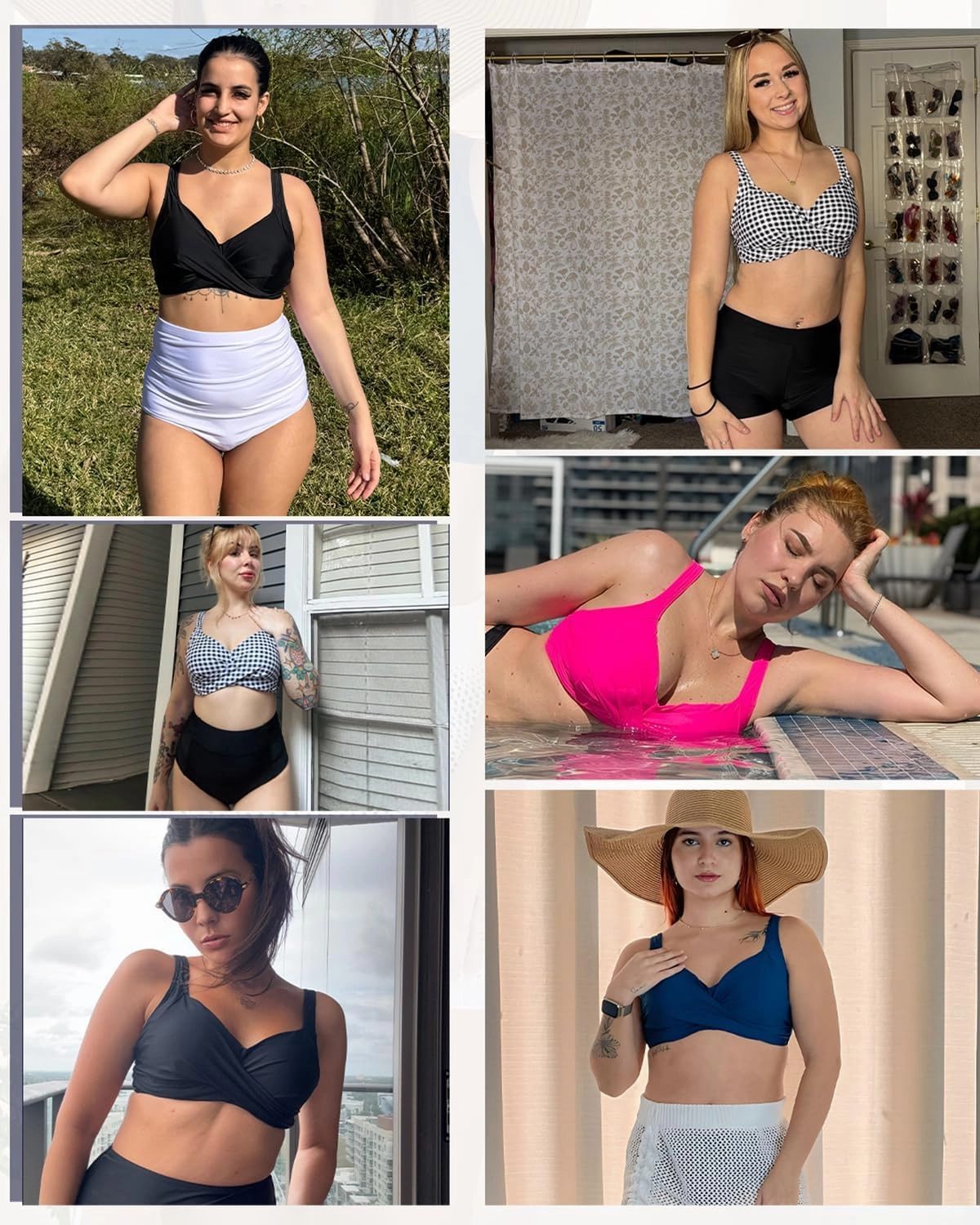 Women Underwire Bikini Tops - Push Up Swim Top Only Bra Padded Bathing Suit Top 2025 Swimsuit Tops