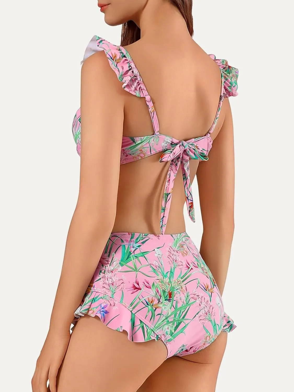 Womens 3 Piece Swimsuits with Cover Up 3 Pieces Bikini Set with Sarong High Waisted Bikini with Beach Cover Up Set