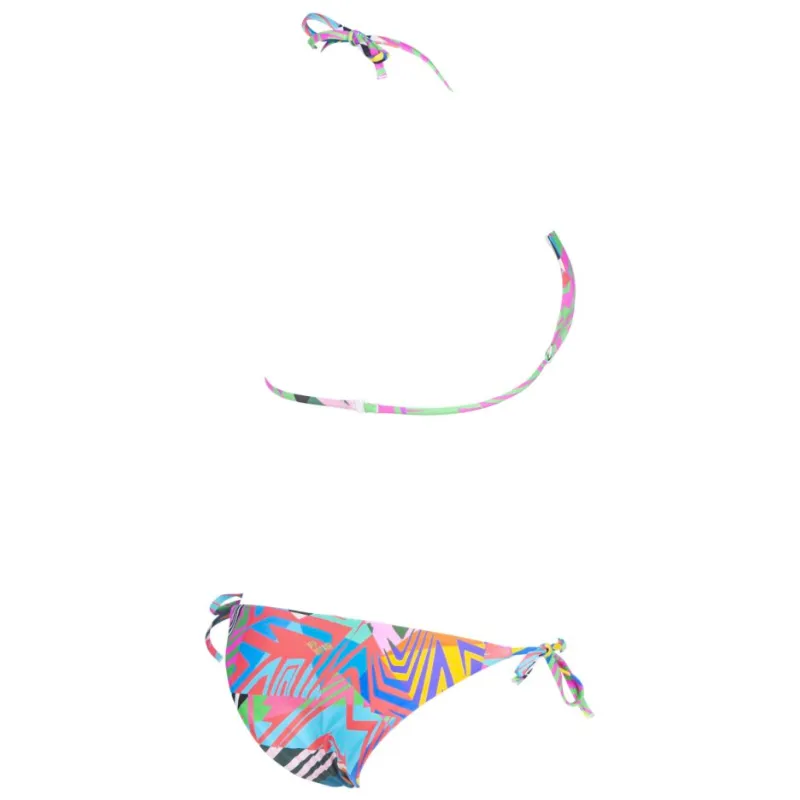 WOMEN'S ALLOVER TRIANGLE TWO PIECES - ASH GREY MULTI