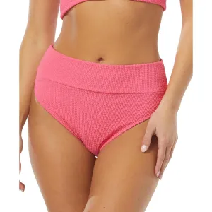 Womens High Waist Textured Swim Bottom Separates