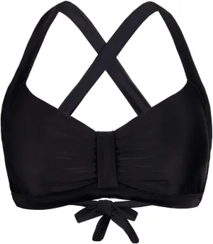 Women's Retro Printed Adjustable Thick Straps Cross Back Push Up Vintage Bikini Swimsuit Tops Only