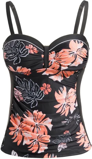 Women's Underwire Tummy Control Swimsuit Top with Push Up - No Bottom Included