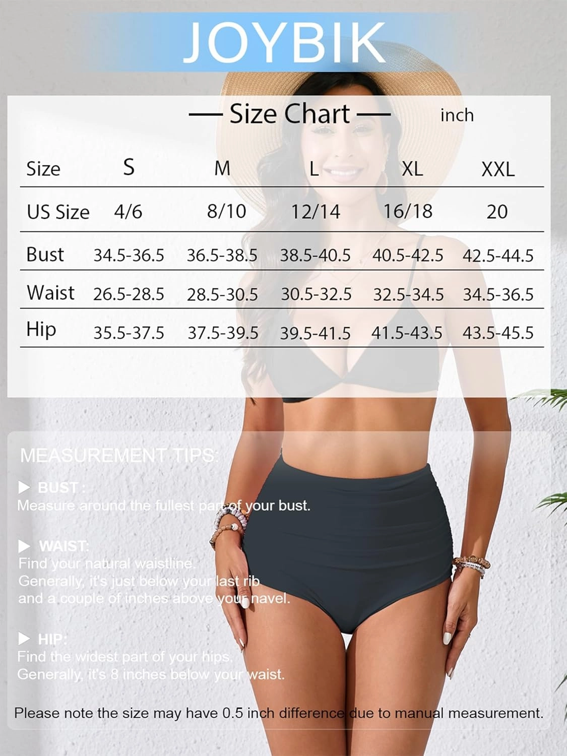Womens High Waisted Full Ruched Bikini Swimsuit Bottoms Tummy Control Full Coverage Bathing Suit Bottoms