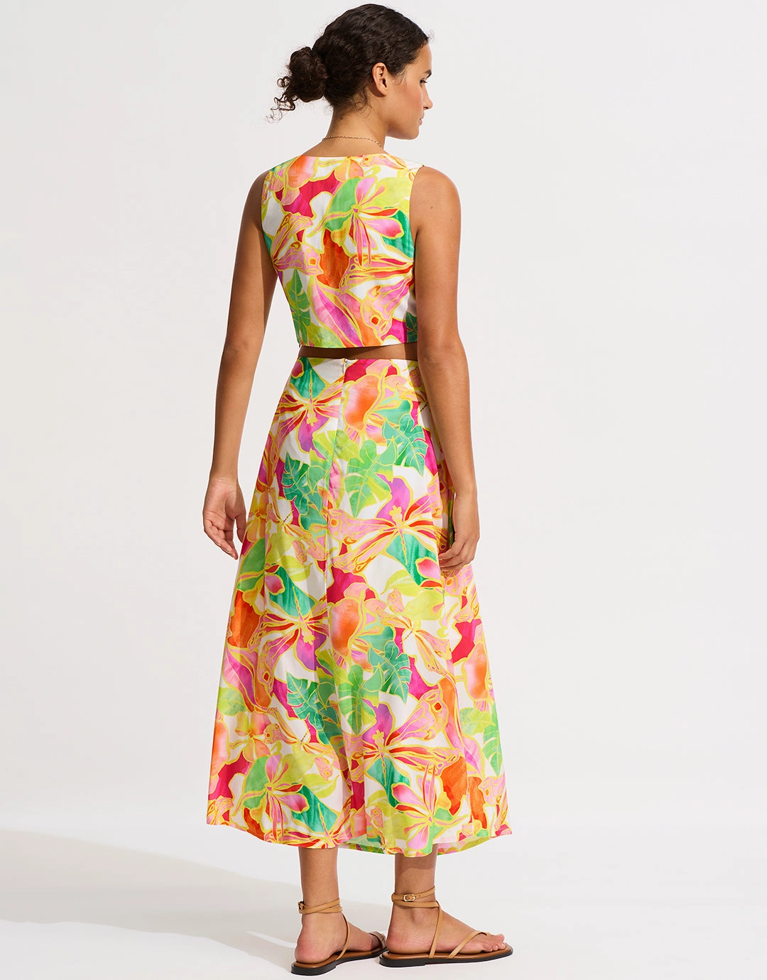 Wonderland Twist Front Maxi Dress - Fuchsia Rose