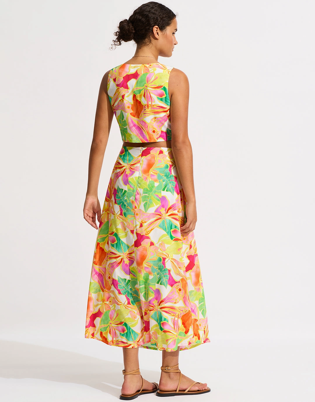 Wonderland Twist Front Maxi Dress - Fuchsia Rose