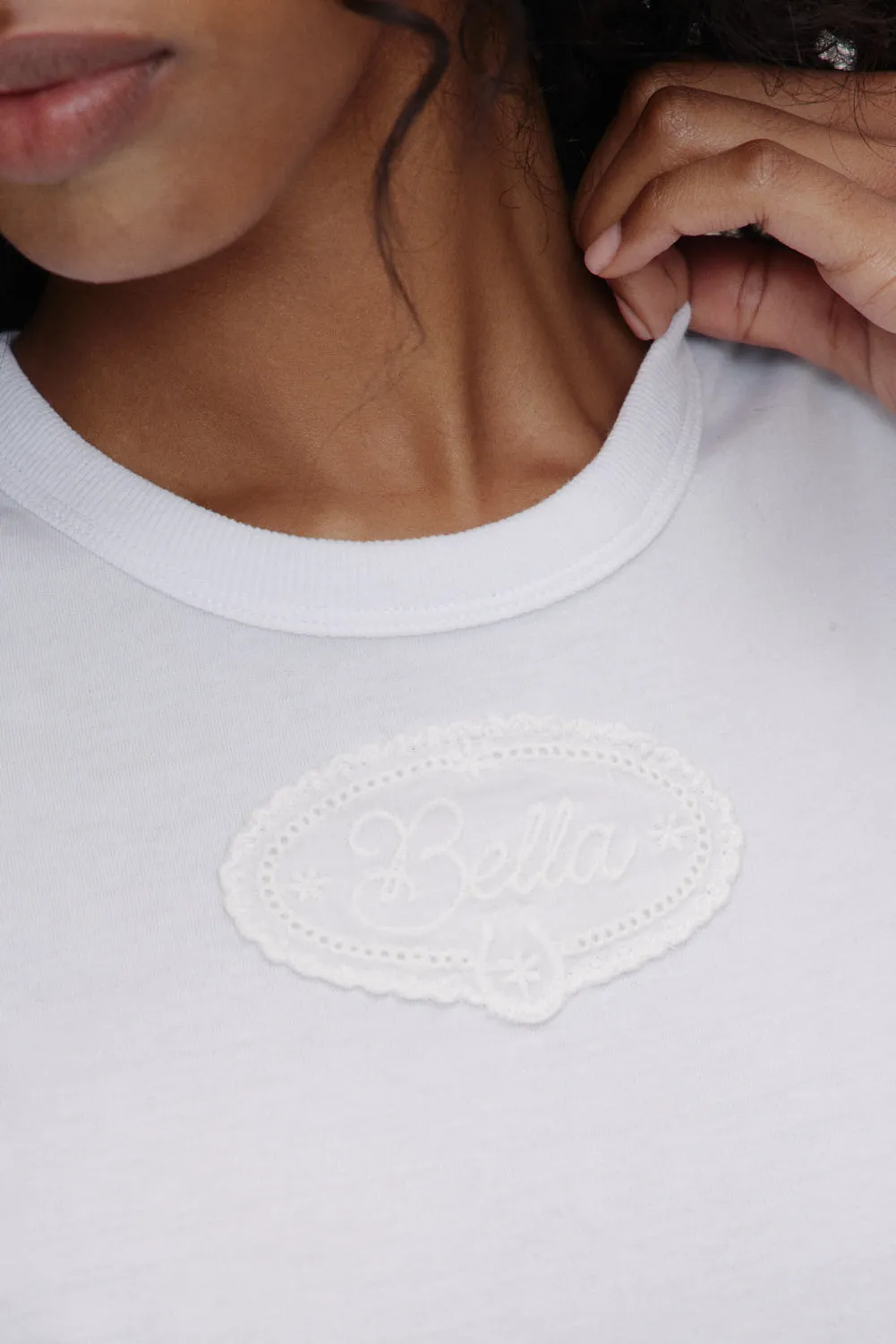 x BELLA HADID Bella Tee - Lone Star White