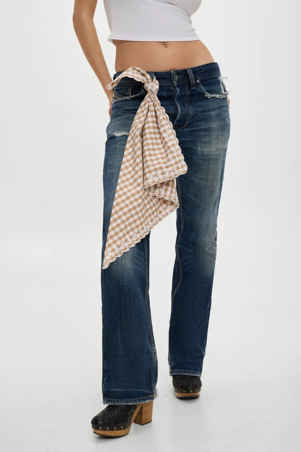 x BELLA HADID Little Miss Head Scarf - Rodeo Gingham